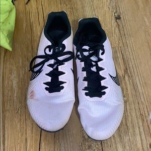 Nike baby pink track cleats